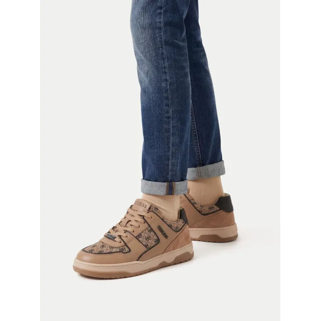Sneakersy Guess CEO-BI12-CAROL-01 Brązowy