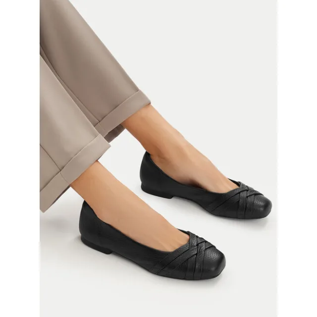 Baleriny Caprice 9-22102-46 Czarny