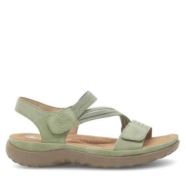 Sandały Rieker 64870-52 Zielony