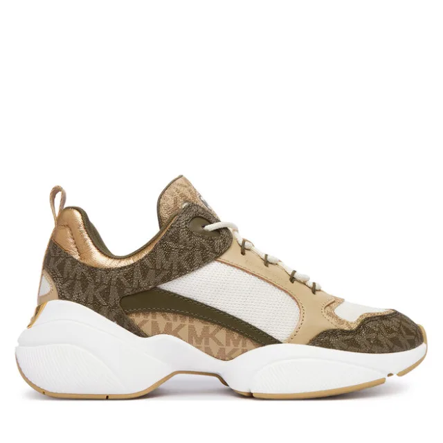 Sneakersy MICHAEL Michael Kors Bowie 43T6BWFS2B Brązowy