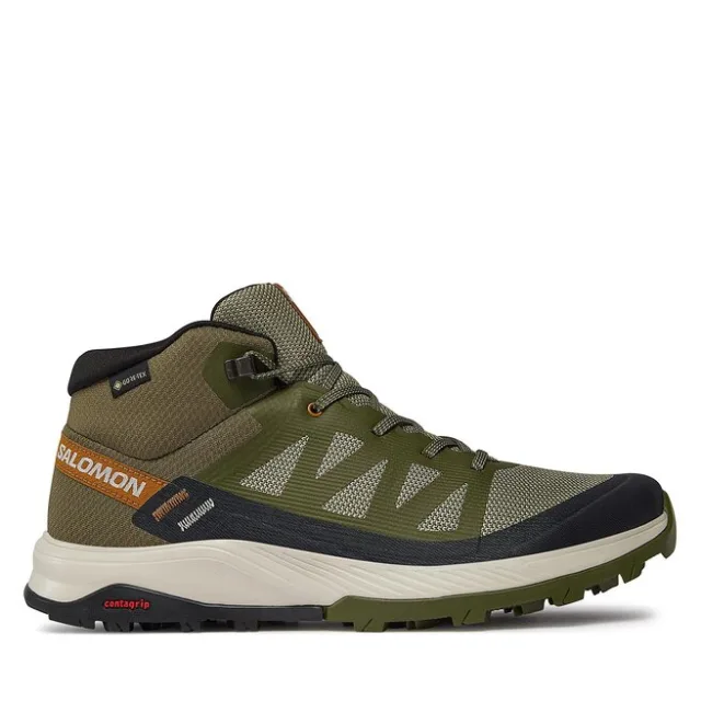 Trekkingi Salomon Outrise Mid GORE-TEX L47143600 Khaki