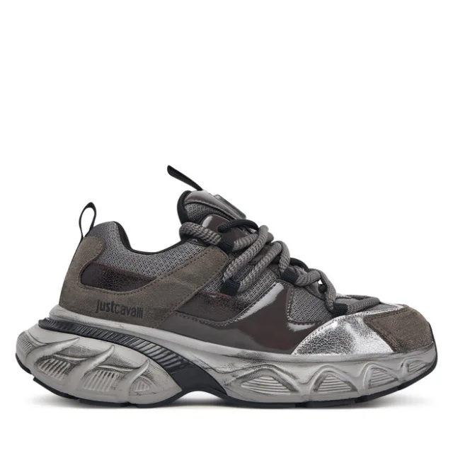 Sneakersy Just Cavalli 81RA3SC1 ZSF03 Szary