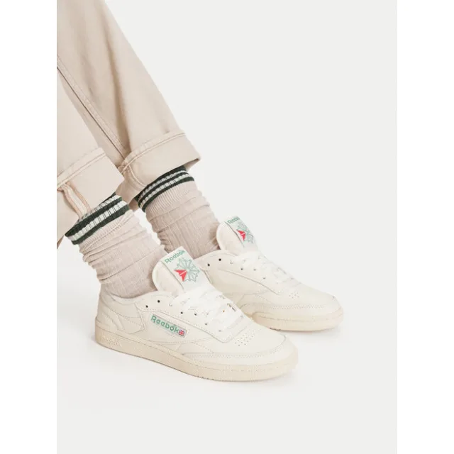 Sneakersy Reebok EO-CLUB C 85 VINTAGE 100007797 Kremowy