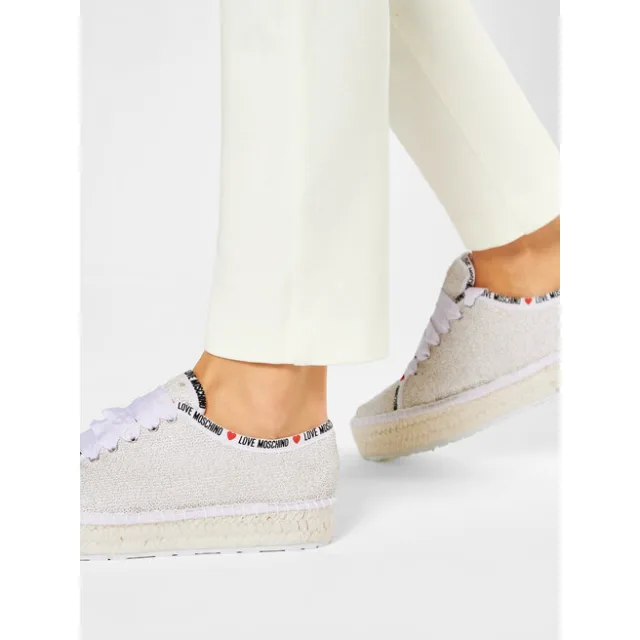 Espadryle LOVE MOSCHINO JA10383G0AJL010A Beżowy