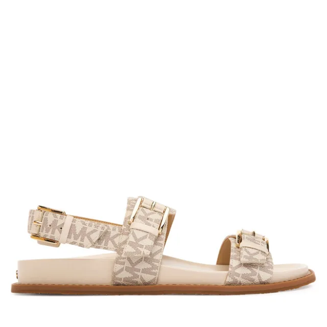 Sandały MICHAEL Michael Kors Nia Flat 40S6NIFS2B Kremowy