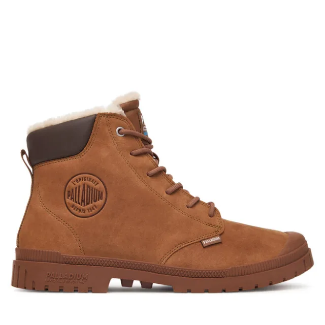 Trapery Palladium Sp20 Cuff Lth Wp Wl 79067-291-M Brązowy