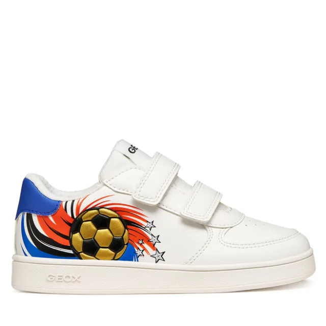 Sneakersy Geox J Eclyper Boy J65LSD 0FU54 C0293 M Biały
