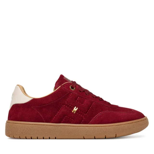 Sneakersy Elisabetta Franchi Low Cut Lace Up F4A9-E0340-0071 D Bordowy