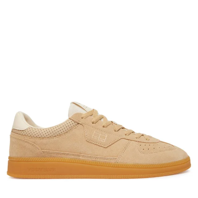 Sneakersy Tommy Jeans The Greenwich Edge Suede EM0EM01732 Beżowy jasny