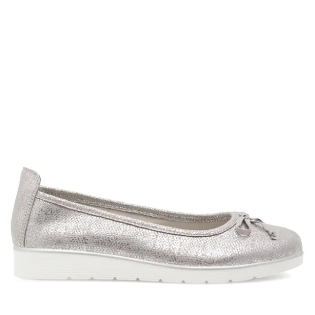 Baleriny Clara Barson WYL3650-3 Srebrny