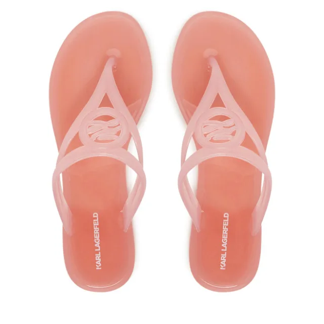 Japonki KARL LAGERFELD Jelly Thong KL80007A Różowy
