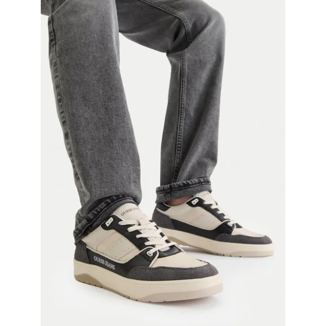 Sneakersy Guess Jeans EO-TEKSAS-01 126AM Kremowy