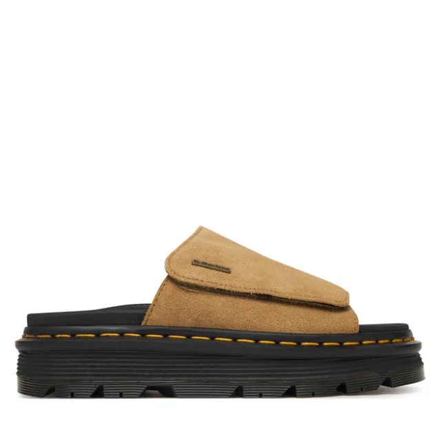 Klapki Dr. Martens Zebzag DM42409200 Brązowy jasny