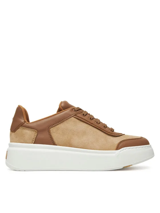 Sneakersy Max Mara Maxi 2524766071650 Brązowy