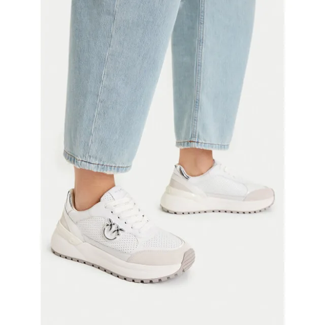 Sneakersy PINKO Gem 15 SS0149P069 Biały