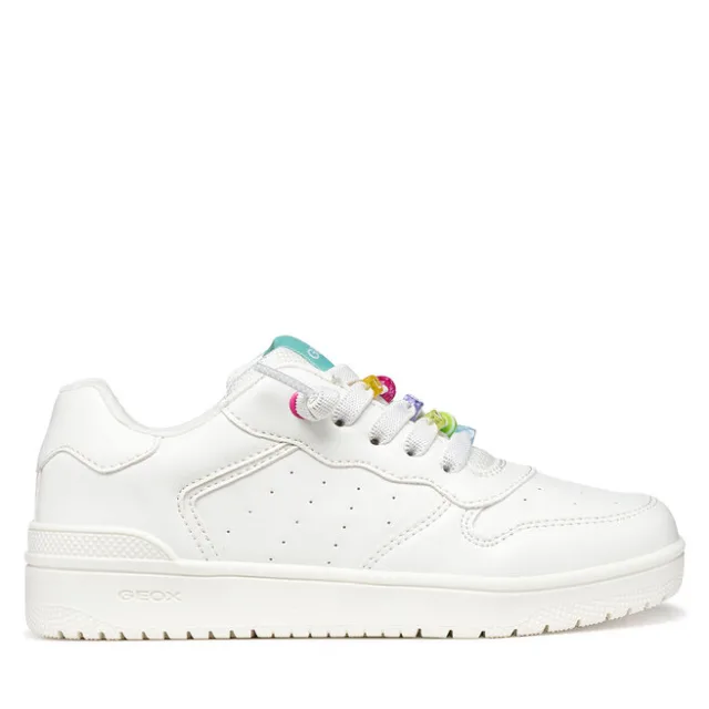 Sneakersy Geox J Washiba Girl J45HXD 000BC C0653 S Biały