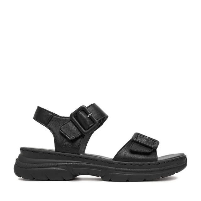 Sandały Rieker 66680-00 Czarny