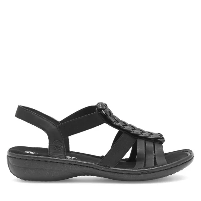 Sandały Rieker 60809-00 Czarny