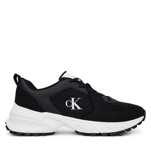 Sneakersy Calvin Klein Hike Runner Lace Up Su Mesh HM0HM02448 Czarny