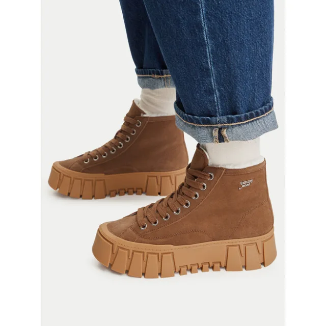 Trzewiki Tommy Jeans Tjw Platform Sneaker Mc Wl EN0EN03134 Brązowy