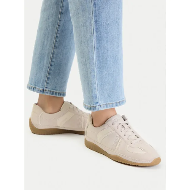Sneakersy Clarks Meridor Lo 26183168 Beżowy