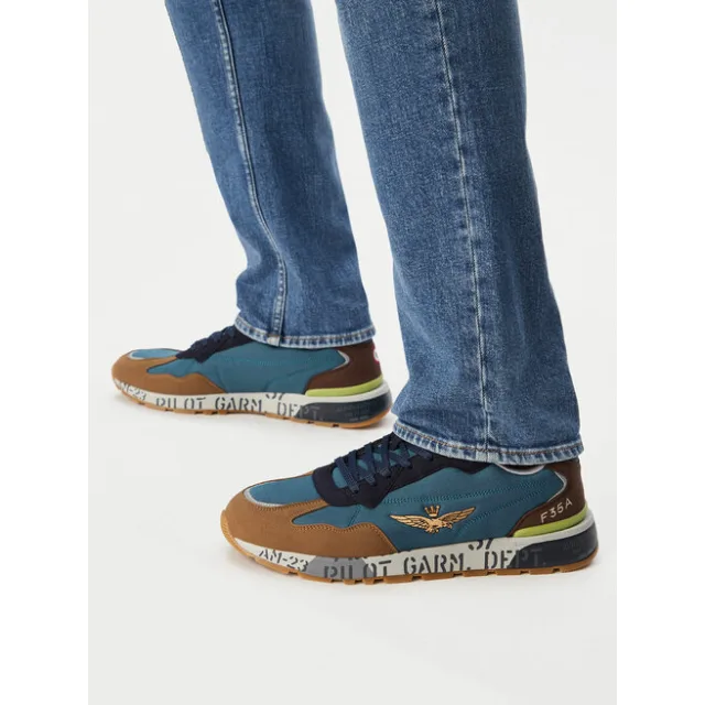 Sneakersy Aeronautica Militare 261SC0276UCT04327 Niebieski