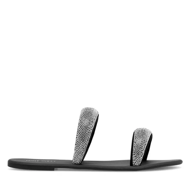 Klapki Nine West WFA2735-1 Srebrny