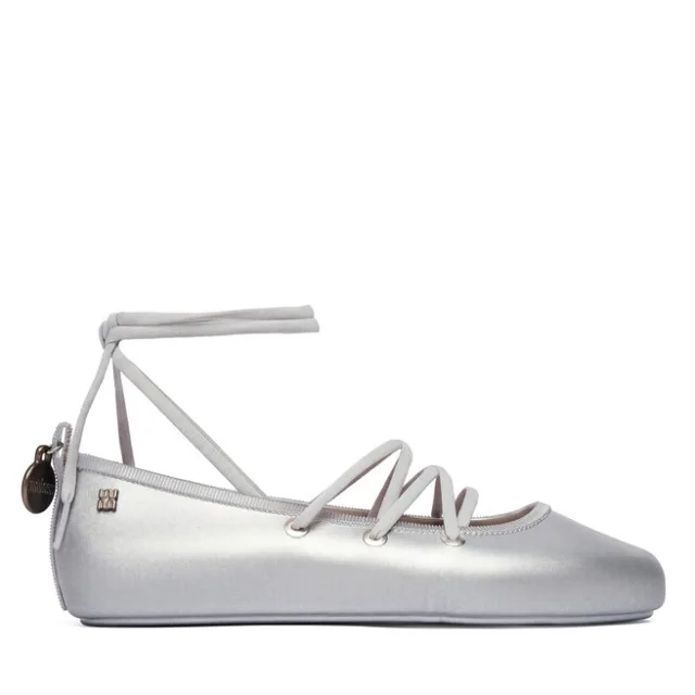 Baleriny Melissa Melissa Beta Ad 38020 Srebrny