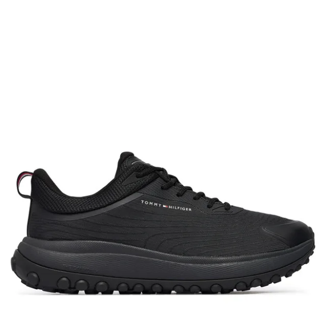 Sneakersy Tommy Hilfiger The Canyon X M Knit Runner FM0FM06067 Czarny