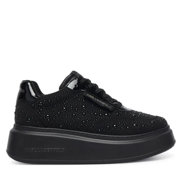 Sneakersy KARL LAGERFELD Anakapri Pearl Krust KL63523 Czarny