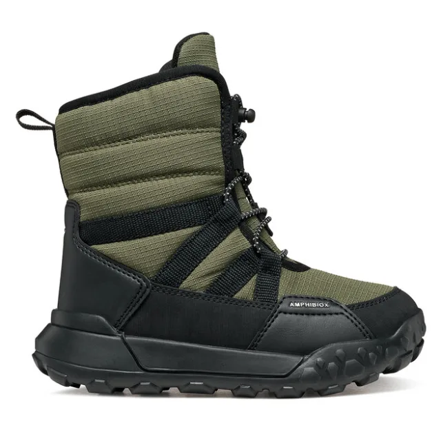 Śniegowce Geox J Trekkyup Boy B Abx J46MBC 08V50 C0450 S Zielony ciemny