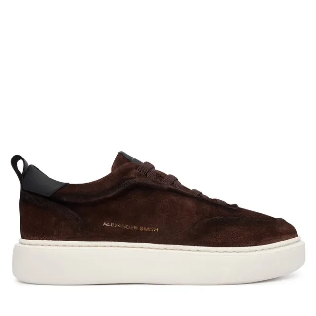 Sneakersy Alexander Smith York ASBEYKM-9819 Brązowy ciemny