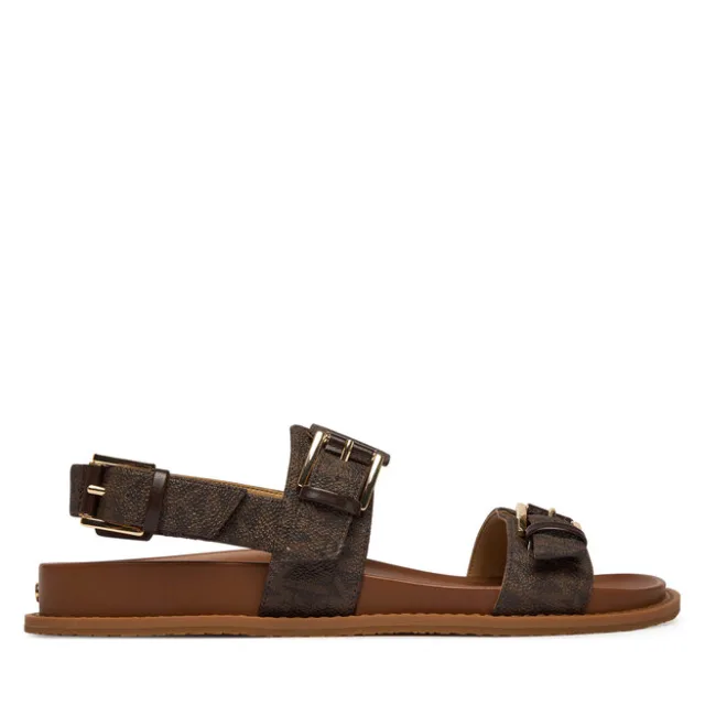 Sandały MICHAEL Michael Kors Nia Flat 40S6NIFS2B Brązowy