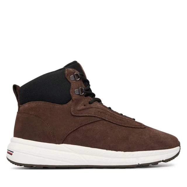 Sneakersy Tommy Hilfiger Hybrid Chukka FM0FM06085 Brązowy