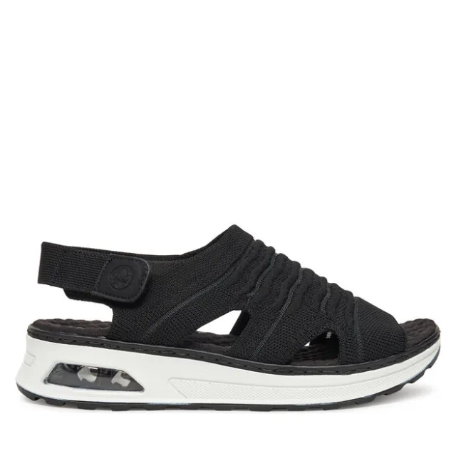 Sandały Rieker 65662-00 Czarny