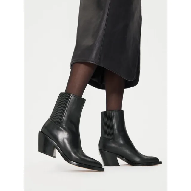 Botki Coach Prestyn Lth Bootie CN136 Czarny