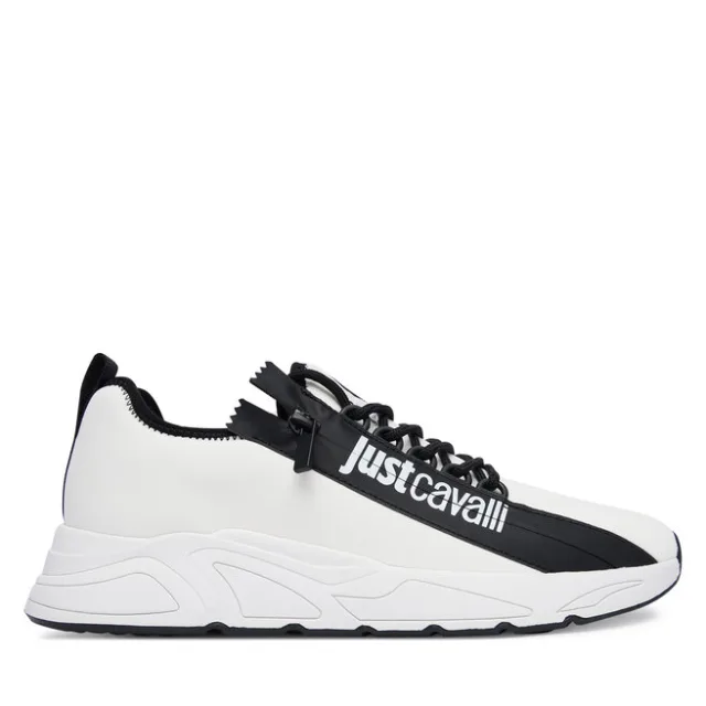 Sneakersy Just Cavalli 80QA3SA2 ZSE70 Biały