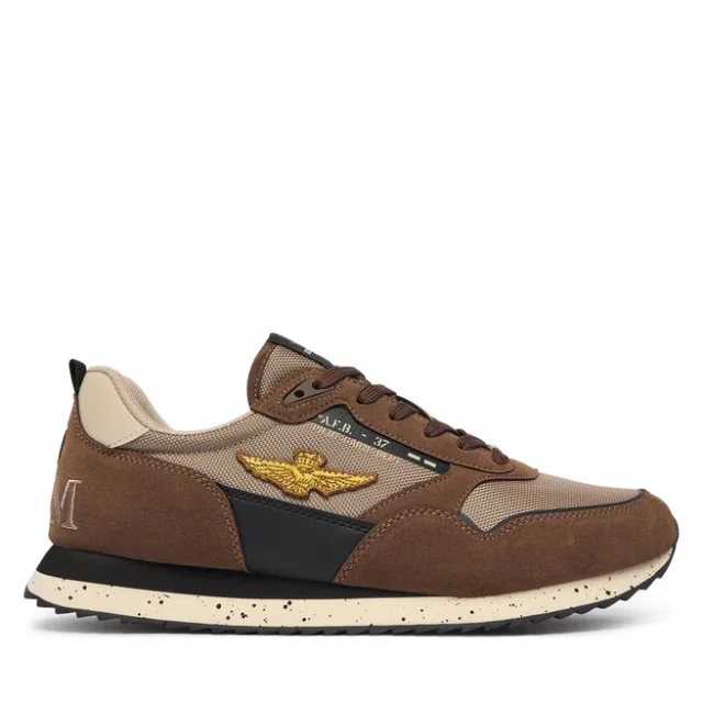 Sneakersy Aeronautica Militare 262SC0288UCT03545 Brązowy