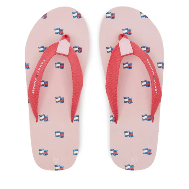 Japonki Tommy Hilfiger T3A8-33807-0058X S Różowy