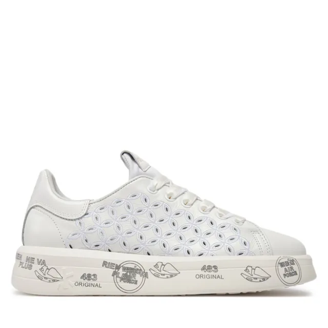 Sneakersy Premiata Belle VAR 6283 Biały