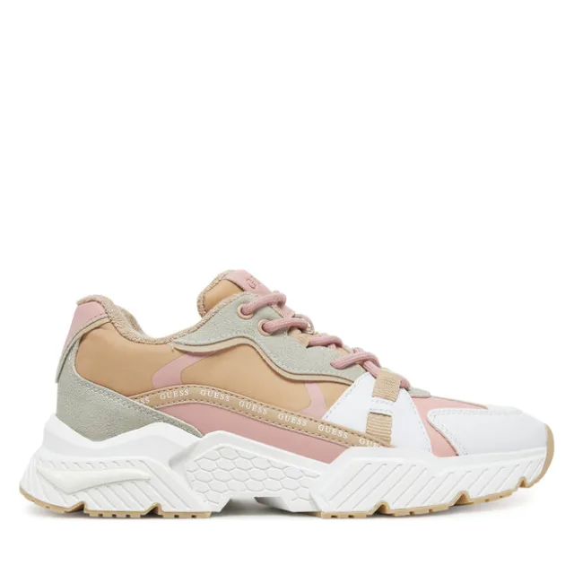 Sneakersy Guess FLJCAR ELE12 Beżowy