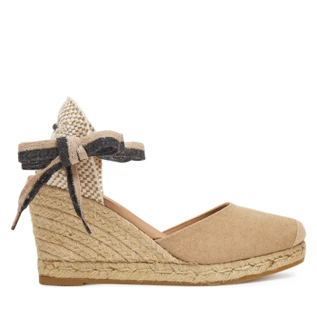 Espadryle Genuins Zeland Canvas G105908 Beżowy
