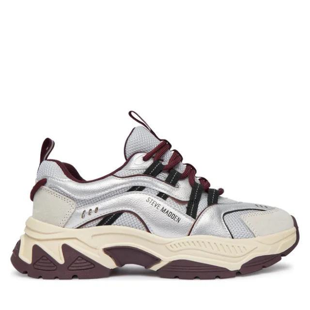 Sneakersy Steve Madden Animates SM11004763 Srebrny