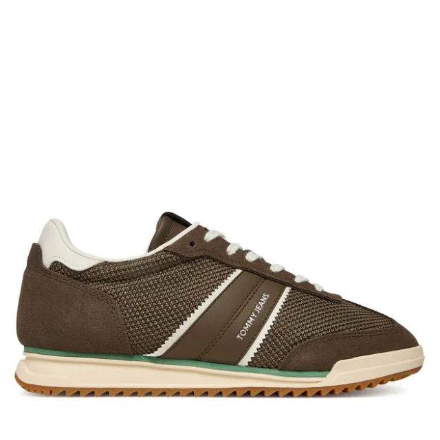 Sneakersy Tommy Jeans Tjw Low Profile Runner EN0EN02862 Brązowy
