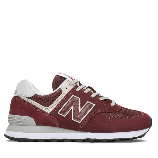 Sneakersy New Balance ML574EVM Bordowy