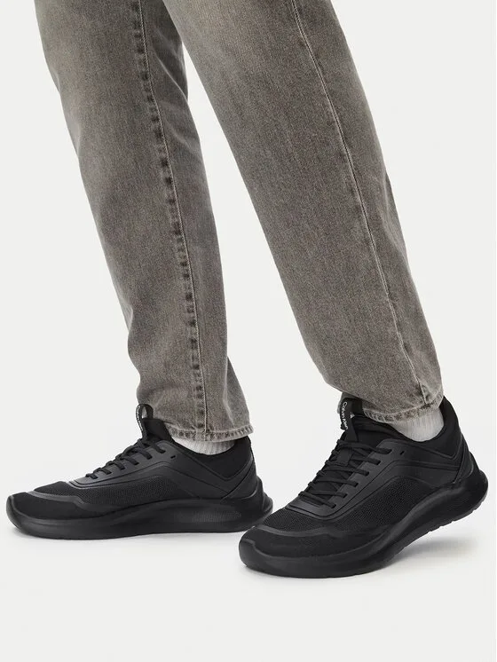 Sneakersy Calvin Klein Light Eva Run Lace Sock Mm HM0HM02164 Czarny