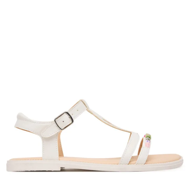 Sandały Geox Jr Sandal Karly J6535H 000BC C1000 D Biały