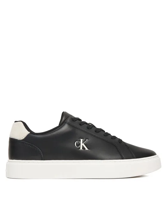 Sneakersy Calvin Klein Classic Cupsole Laceup Lth YM0YM01435 Czarny