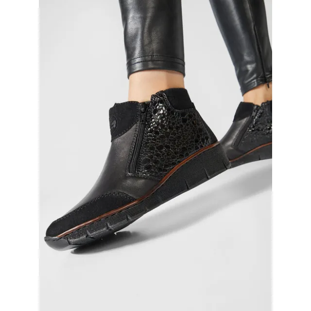 Botki Rieker 53782-00 Czarny