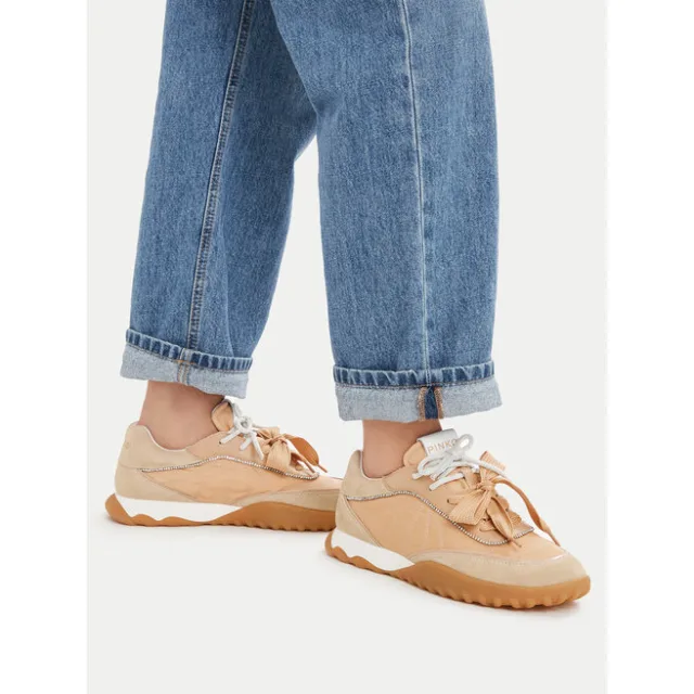 Sneakersy PINKO Gea 02 SS0179 P076 Beżowy